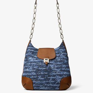 Bancroft Oversized Signature Print Denim Shoulder
